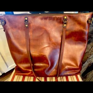Top gain leather cowhide shoulder bag
